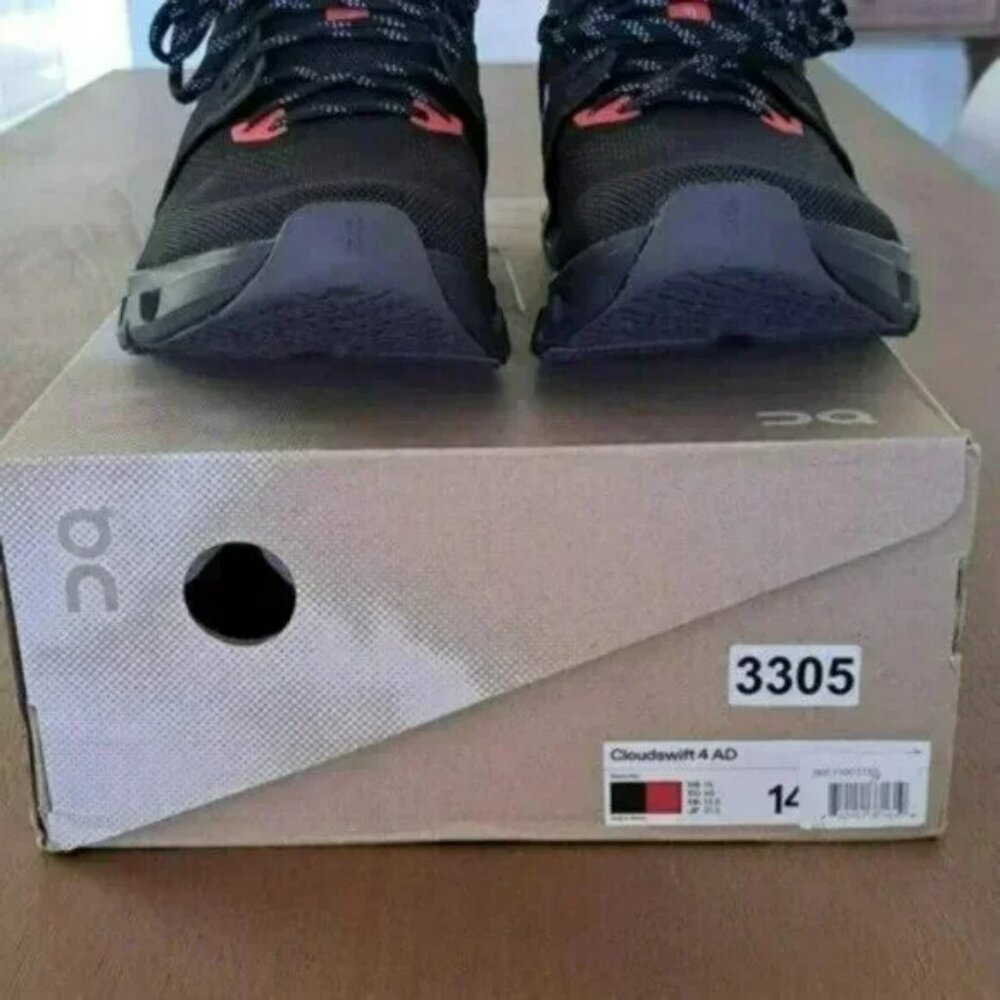 On Cloudswift 4 AD - Color: Black / Red - Size: Men 14 - Picture 5 of 9
